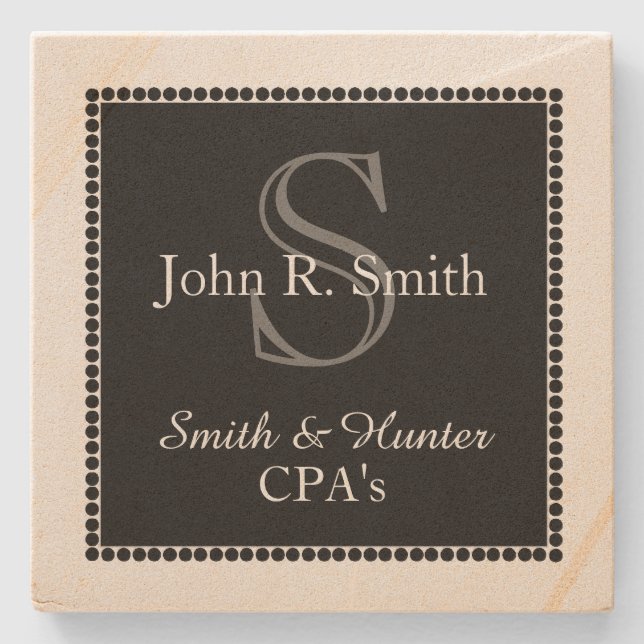 CHIC STONE COASTER_PERSONAL/BUSINESS_CPA COASTER (Front)