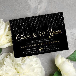Chic String Lights Any Year Anniversary Party