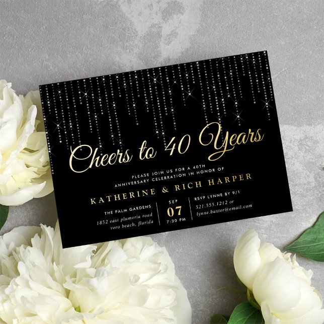 Chic String Lights Any Year Anniversary Party (Creator Uploaded)