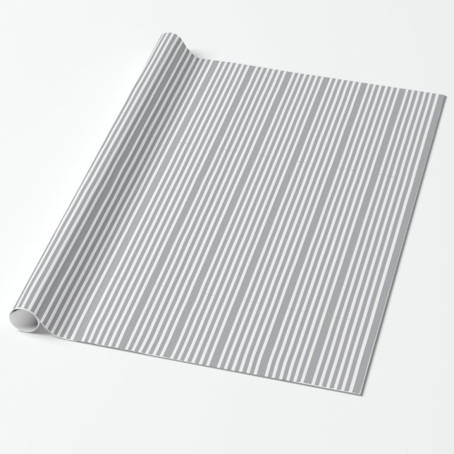 Chic Stripes Design Wrapping Paper (Unrolled)