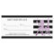 Chic Stripes Purple Girl Salon Gift Certificate