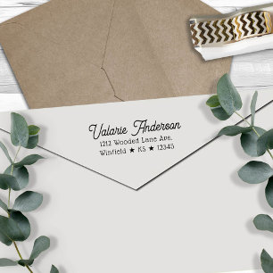 Chic Style Return Address  Self-inking Stamp