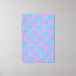 chic stylish contemporary chevrons canvas print