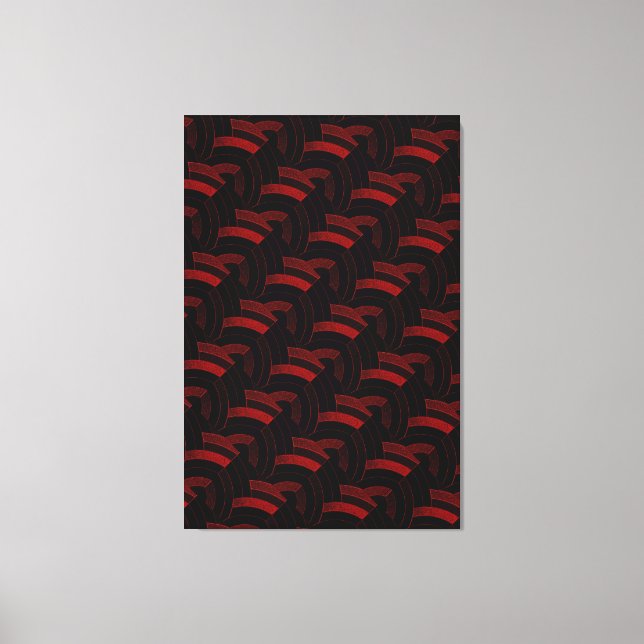 chic stylish contemporary chevrons canvas print (Front)