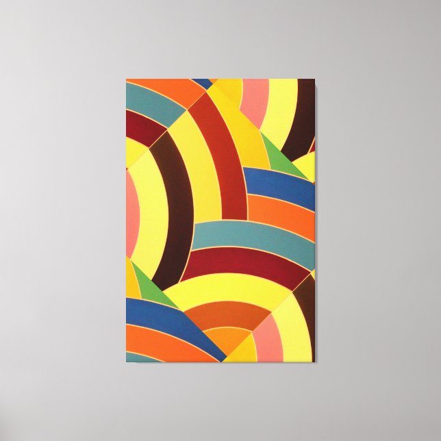 chic stylish contemporary chevrons canvas print (Front)
