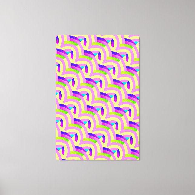 chic stylish contemporary chevrons canvas print (Front)