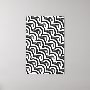 chic stylish contemporary chevrons canvas print