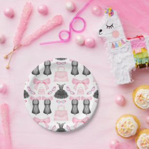 Chic Stylish Girly High Heels Fashion Pattern Paper Plate