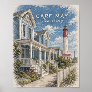 Chic Sunlit Art Poster