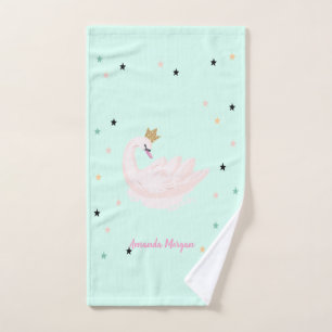 Chic Swan, Stars, Princess  Bath Towel Set