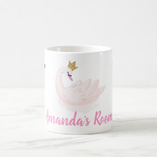 Chic Swan, Stars, Princess   Coffee Mug