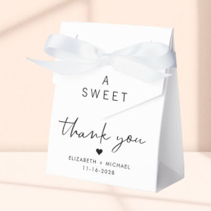 Chic Sweet Thank You Wedding Favour Box