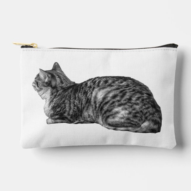 Chic Tabby Texture Pouch (Front)