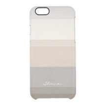 Chic Taupe, Cream and Grey striped iPhone 6 case