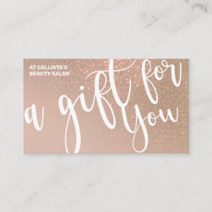 Chic Taupe Gold Glitter Gradient Gift Certificate