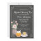 Chic Teacup Chalkboard Bridal Shower Invitation