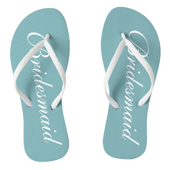 blue wedding flip flops