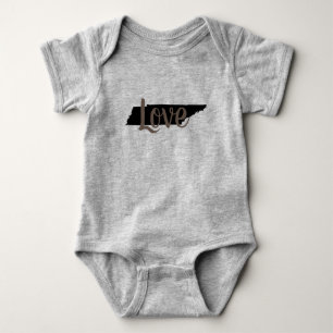 chic TENNESSEE LOVE script Baby Bodysuit