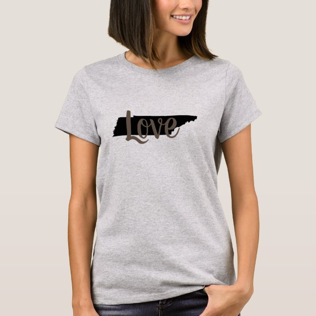 chic TENNESSEE LOVE script lettering | T-Shirt (Front)