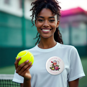 Chic Tennis Social Club Bachelorette weekend 6 Cm Round Badge