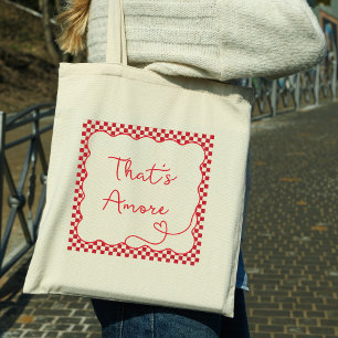 Chic 'That's Amore' Italian-Themed Customisable  Tote Bag