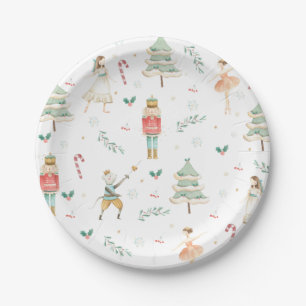 Chic The Nutcracker Ballet Merry Christmas Party Paper Plate