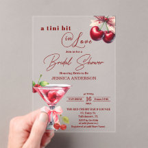 Chic Tini Bit in Love Cherry Martini Bridal Shower