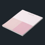 Chic To Do List Making Pink Colorblock Tear Away  Notepad<br><div class="desc">Simple aesthetic note pad in modern colour blocks of blush,  pastel and pale pink. Streamline tasks by categorising them based on urgency and importance. Add a name,  quote or replace the title with "You Got This",  "Notes",  "Things To Do" as a reminder to stay focused on what matters most.</div>
