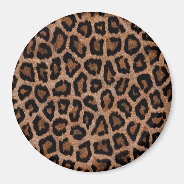 Chic Trendy Leopard Pattern Magnet (Front)