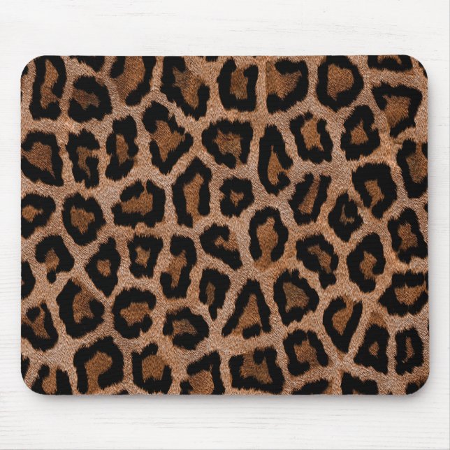 Chic Trendy Leopard Pattern Mouse Mat (Front)