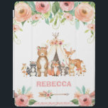 Chic Tribal Boho Cute Woodland Animals Teepee iPad Cover<br><div class="desc">(c) The Happy Cat Studio</div>