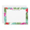 Chic Tropical Print Watercolor Flat Note Card