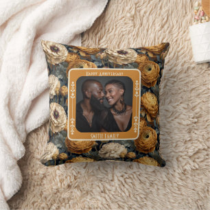 Chic True Love 15Th Anniversary Throw Pillow For W