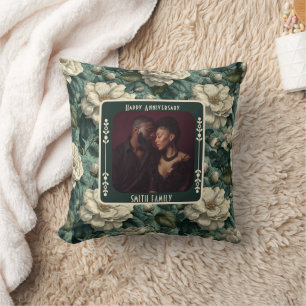 Chic True Love Wedding Anniversary  Throw Pillow  