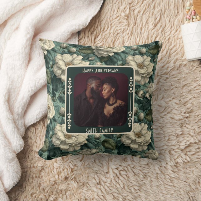 Chic True Love Wedding Anniversary  Throw Pillow   (Blanket)