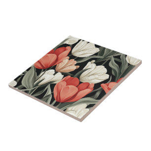Chic Tulip Ceramic Tiles  For Spa-Style Bath
