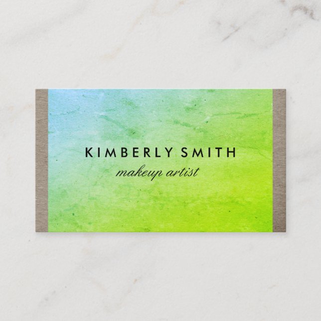 Chic Two Tone Texture Business Card (Front)