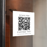 Chic Typography Business Custom QR Code