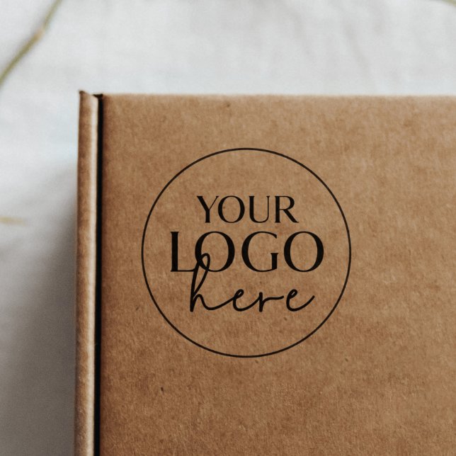 Chic Typography Custom Business Logo Rubber Stamp (Creator Uploaded)