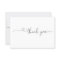 Chic Typography Elegant Heart Thank you Card 