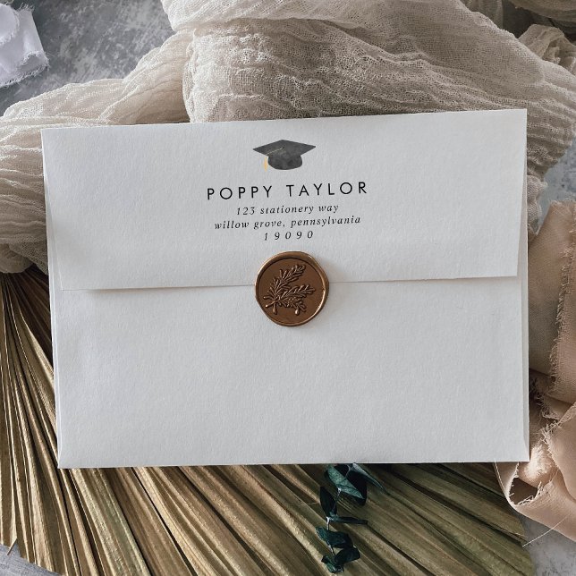 Chic Typography Graduation Announcement Envelope (Creator Uploaded)