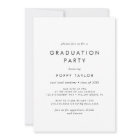 Chic Typography Graduation Party
