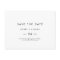 Chic Typography Horizontal Save the Date Postcard