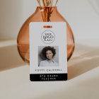Chic Typography Logo Photo Employee or Teacher ID