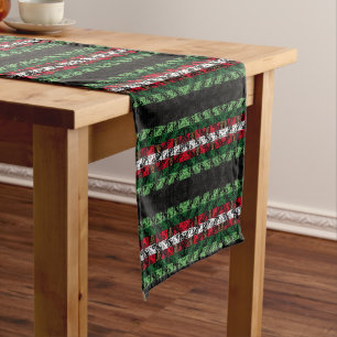 Chic Ugly Sweater Pattern Table Runner