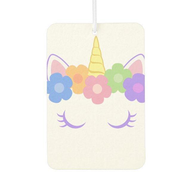 Chic Unicorn Car Air Freshener (Front)