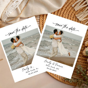 Chic unique Modern Elegant minimalist Save The Date