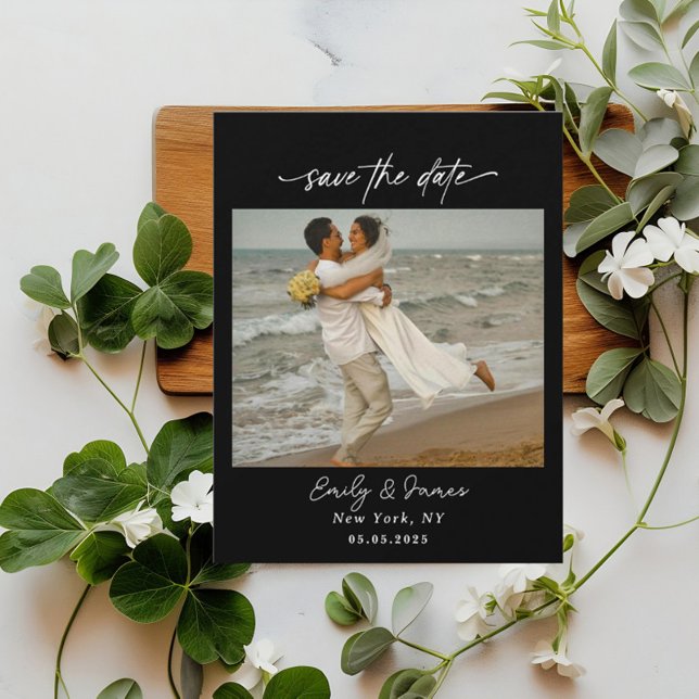 Chic unique Modern Elegant minimalist  Save The Date (Creator Uploaded)