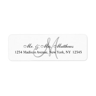 Chic Unique Monogram Wedding