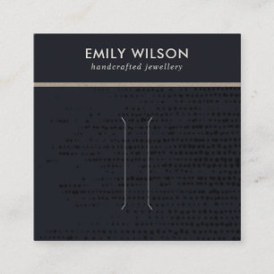 CHIC URBAN BLACK KRAFT DOTS HAIR CLIP DISPLAY CARD